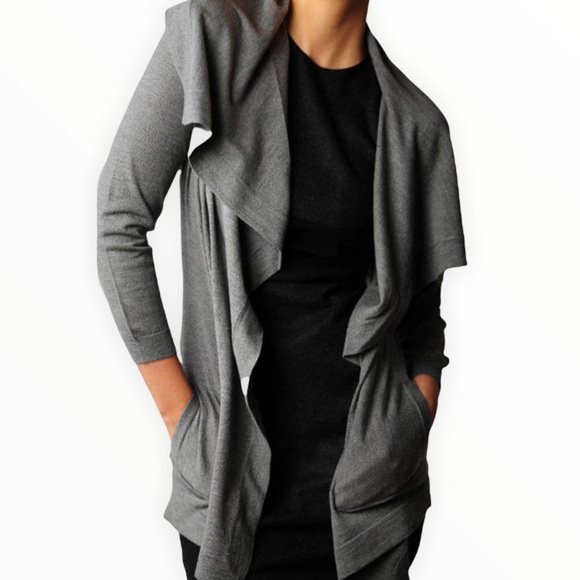 Theory Maritza B Preen Drape Cardigan - Picture 4 of 9